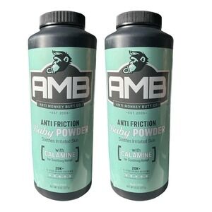 Anti Monkey Butt - Anti Friction Baby Powder (8 oz) - Calamine 2pk